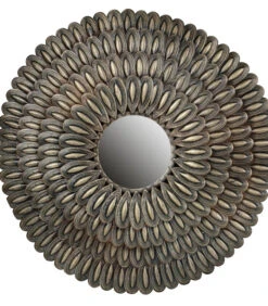 BePureHome Husk Spiegel - Metaal - Antique Brass - 83x83x4