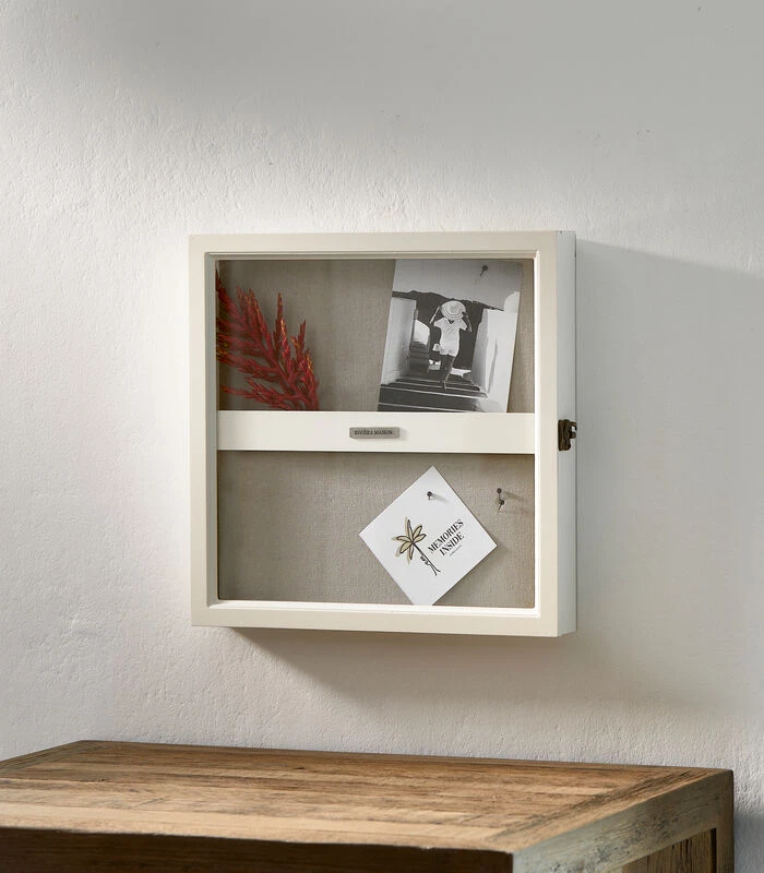 Vitrine Box Met Deur, Fotokast - Memories - Wit 4 Vitrine Box Met Deur, Fotokast - Memories - Wit - Afbeelding 2