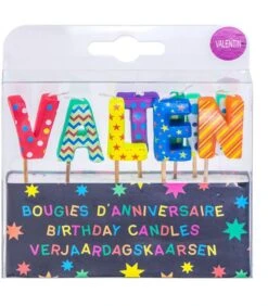 Verjaardagskaarsen Voor De Naam Valentin