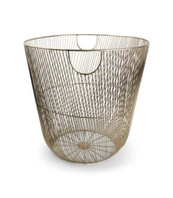 Draadmand 44xH42cm Goud Twisted Iris
