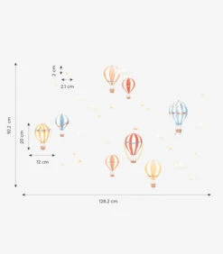 GENTLE FRIENDS Muursticker Kinderkamer - Luchtballonnen 64x40 Cm 9 GENTLE FRIENDS Muursticker Kinderkamer - Luchtballonnen 64x40 Cm -INNO WINKEL 1bbd9ea25891463f8c7b832eaf3c1881