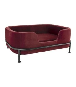 Leitmotiv Hondenmand Puffed - Velvet Kleibruin - 63x42x24,5cm