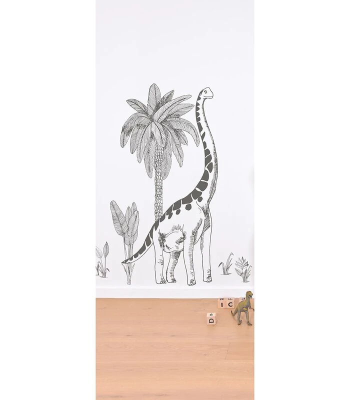 Muursticker Kinderkamer - Dinosaurus En Palmboom 5 Muursticker Kinderkamer - Dinosaurus En Palmboom - Afbeelding 3