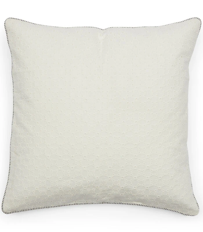 Kussenhoes 50x50 - Lush Stripy Lace Pillow Cover - Wit 3 Kussenhoes 50x50 - Lush Stripy Lace Pillow Cover - Wit