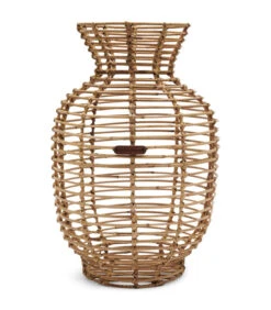 Vaas - Rustic Rattan Egelantier Vase - Naturel