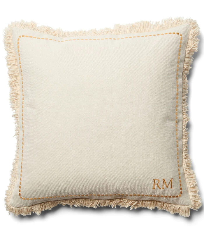 Kussenhoes, Kussensloop 50x50, Met Ruffels - Monterosso - Wit 3 Kussenhoes, Kussensloop 50x50, Met Ruffels - Monterosso - Wit