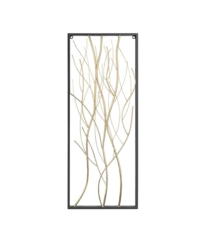PRESENT TIME Muurkunst Branches - IJzer, Goud - 85x33x2cm 3 PRESENT TIME Muurkunst Branches - IJzer, Goud - 85x33x2cm