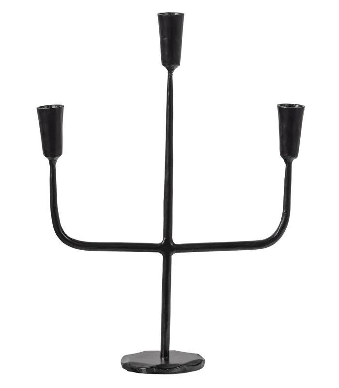 Exclusive Sean Kandelaar 3 - Metaal - Zwart - 40x29x10 3 Exclusive Sean Kandelaar 3 - Metaal - Zwart - 40x29x10