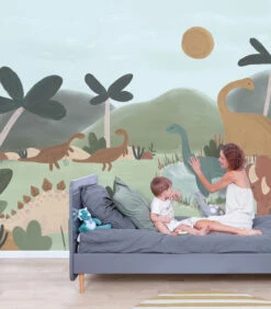 SUNNY Behang Wanddecoratie - Coole Dinosaurussen