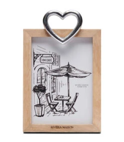 Fotolijst 13x18 Staand Met Hartje - Hanging Heart - Bruin -