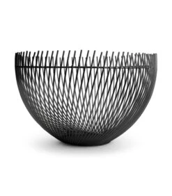 Draadmand 30xH18cm Zwart Twisted Iris