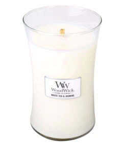 WoodWick Kaars White Tea & Jasmine Large Kaars