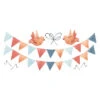 GENTLE FRIENDS Muursticker Kinderkamer - Wimpel En Vogelslinger 55x25cm