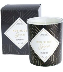 Geurkaars Ceder Met Gouden Messing Oorbellen