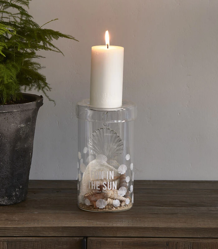 Kaarsenhouder Glas, Hervulbaar Schelp - Fun In The Sun - Transparant 4 Kaarsenhouder Glas, Hervulbaar Schelp - Fun In The Sun - Transparant - Afbeelding 2
