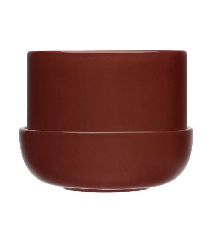 Iittala Nappula Bloempot Met Schotel Bruin 170x130 3 Iittala Nappula Bloempot Met Schotel Bruin 170x130