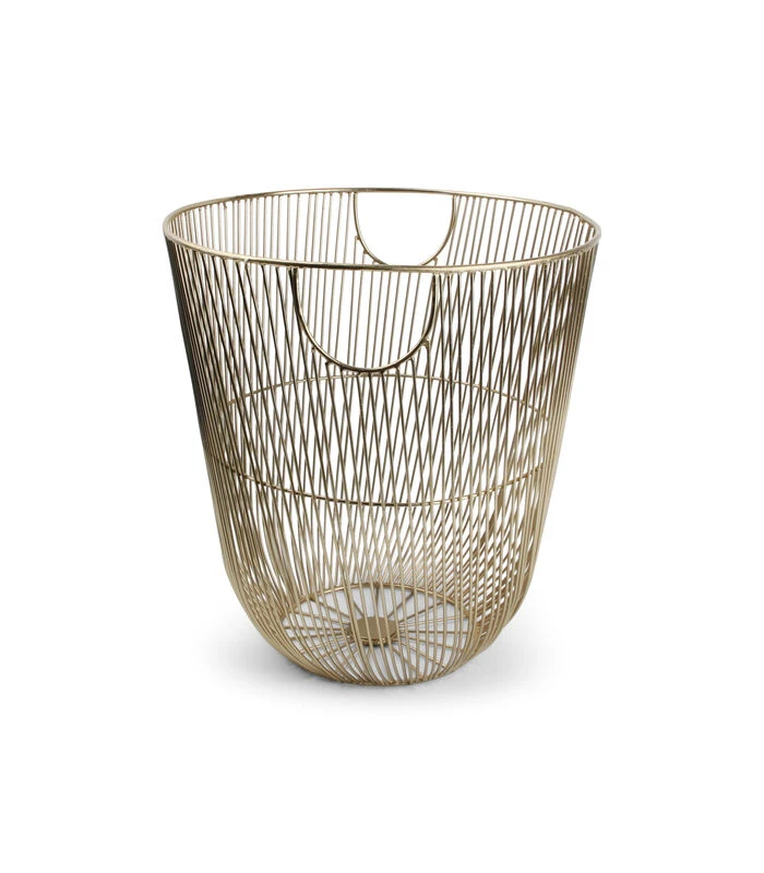 Draadmand 34xH35cm Goud Twisted Iris 3 Draadmand 34xH35cm Goud Twisted Iris